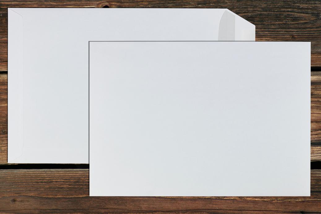 Versandtaschen C4 229x324 mm Nassklebend Weiß 120 g/qm